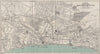 CENTRAL BOURNEMOUTH vintage town/city plan. Dorset. WARD LOCK 1933 old map
