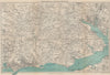 THE NEW FOREST & environs. Bournemouth Southampton Ringwood. WARD LOCK 1946 map
