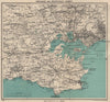 SOUTH-EAST DORSET. Isle of Purbeck Poole Harbour Wareham Bournemouth 1946 map