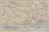 TOURING MAP OF HAMPSHIRE AND DORSET. Wiltshire Somerset. WARD LOCK 1946
