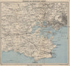 SOUTH EAST DORSET. Isle of Purbeck Poole Harbour Wareham Bournemouth 1946 map
