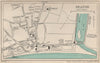 SEATON vintage town/city plan. Devon. WARD LOCK 1952 old vintage map chart