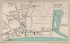 SEATON vintage town/city plan. Devon. WARD LOCK 1952 old vintage map chart