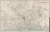 BRIGHTON & HOVE vintage town/city plan. Sussex. WARD LOCK 1932 old vintage map