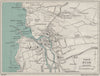 BUDE vintage town/city plan. Cornwall. WARD LOCK 1934 old vintage map chart