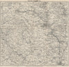 PEAK DISTRICT SOUTH. Matlock Dovedale Derby Buxton Chesterfield 1936 old map