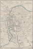 CAMBRIDGE vintage town/city plan. Cambridgeshire. WARD LOCK 1928 old map