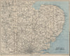 CAMBRIDGE AND EAST ANGLIA MOTORISTS' MAP. Cambridgeshire. WARD LOCK 1949