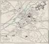 CANTERBURY vintage town/city plan. Kent. WARD LOCK 1954 old vintage map chart