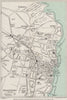 BROADSTAIRS vintage town/city plan. Kent. WARD LOCK 1954 old vintage map chart