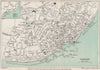 RAMSGATE vintage town/city plan. Kent. WARD LOCK 1954 old vintage map chart