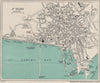 ST. HELIER vintage town/city plan. Jersey Channel Islands. WARD LOCK 1921 map