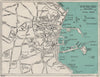 ST PETER PORT vintage town plan. Guernsey Channel Islands. WARD LOCK 1921 map