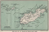 ALDERNEY. Channel Islands. St Anne. WARD LOCK 1921 old antique map plan chart