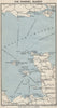 Ferry routes to the CHANNEL ISLANDS. Jersey Guernsey. WARD LOCK 1930 old map