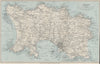JERSEY. St Helier. Channel Islands. WARD LOCK 1930 old vintage map plan chart