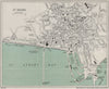 ST. HELIER vintage town/city plan. Jersey Channel Islands. WARD LOCK 1930 map