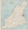 GUERNSEY inset Herm & Jethou. St Peter Port. Channel Islands. WARD LOCK 1930 map