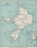 SARK. Inset Herm & Jethou. Channel Islands. WARD LOCK 1930 old vintage map