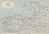 Ferry routes to the CHANNEL ISLANDS. Guernsey Jersey. WARD LOCK 1930 old map