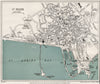 ST. HELIER vintage town/city plan. Jersey Channel Islands. WARD LOCK 1954 map