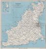 GUERNSEY inset Herm & Jethou. St Peter Port. Channel Islands. WARD LOCK 1954 map