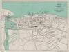 RHYL vintage town/city plan. Wales. WARD LOCK 1937 old vintage map chart