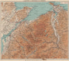 NW WALES. Llandudno Caernarvon Snowdonia Anglesey Bangor. WARD LOCK 1937 map