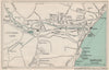 DAWLISH vintage town/city plan. Devon. WARD LOCK 1924 old antique map chart