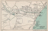 DAWLISH vintage town/city plan. Devon. WARD LOCK 1924 old antique map chart
