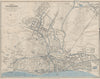 EASTBOURNE vintage town/city plan. Sussex. WARD LOCK 1939 old vintage map