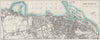 LEITH, GRANTON, &C. vintage town/city plan. Scotland. WARD LOCK 1908 old map