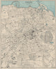 EDINBURGH vintage town/city plan. Scotland. WARD LOCK 1939 old vintage map