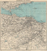 EDINBURGH environs. Portobello Leith Dunfermline Dalkeith. WARD LOCK 1939 map