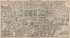 CENTRAL EDINBURGH vintage town/city plan. Scotland. WARD LOCK 1947 old map