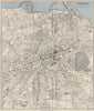 EDINBURGH vintage town/city plan. Scotland. WARD LOCK 1949 old vintage map