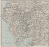THE LAKE DISTRICT. Cumbria. WARD LOCK 1928 old vintage map plan chart