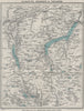 ULLSWATER, GRASMERE & THIRLMERE. Lake District. Cumbria. WARD LOCK 1928 map