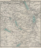 DERWENTWATER, SCAFELL AND DISTRICT. Cockermouth Keswick. Lake District 1928 map