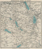 DERWENTWATER, SCAFELL AND DISTRICT. Cockermouth Keswick. Lake District 1934 map