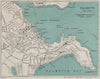 FALMOUTH vintage town/city plan. Cornwall. WARD LOCK 1935 old vintage map