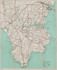 THE LIZARD topo map. Helston Falmouth Helford River Cornwall. WARD LOCK 1937