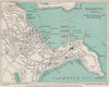 FALMOUTH vintage town/city plan. Cornwall. WARD LOCK 1948 old vintage map