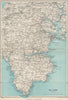 THE LIZARD topo map. Helston Falmouth Helford River Cornwall. WARD LOCK 1948