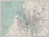 BOULOGNE vintage town/city plan. Pas-de-Calais. WARD LOCK 1938 old vintage map