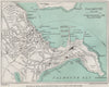 FALMOUTH vintage city/town plan. Cornwall. WARD LOCK 1948 old vintage map