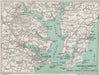 FALMOUTH environs. Carrick Roads Penryn St Mawes Cornwall. WARD LOCK 1948 map