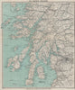 WESTERN HIGHLANDS. Mull Jura Islay Kintyre Glasgow. Scotland. WARD LOCK 1928 map