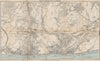 HASTINGS AND ST. LEONARDS vintage town/city plan. Sussex. WARD LOCK 1911 map