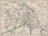 HEREFORD  vintage town/city plan. Herefordshire. WARD LOCK 1922 old map